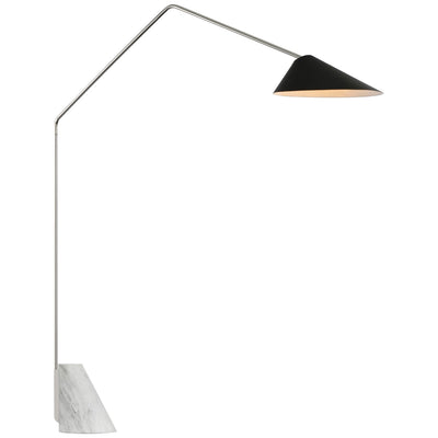 Visual Comfort Signature - ARN 1530PN-BLK - LED Floor Lamp - Lorna - Polished Nickel