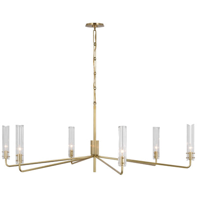 Visual Comfort Signature - ARN 5485HAB-CG - LED Chandelier - Casoria - Hand-Rubbed Antique Brass
