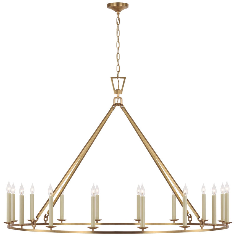 Visual Comfort Signature - CHC 5275AB - LED Chandelier - Darlana Ring - Antique-Burnished Brass