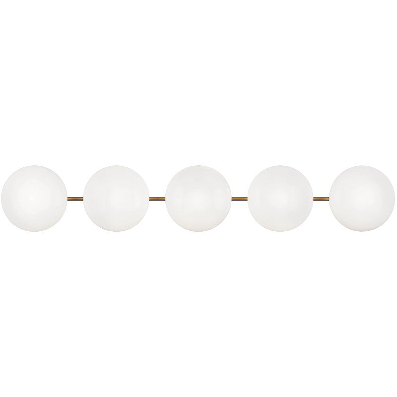 Matteo Lighting - S05105AGOP - Five Light Wall Sconce - Pearlesque