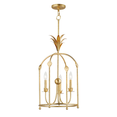 Maxim - 2884GL - Three Light Foyer Pendant - Paloma - Gold Leaf