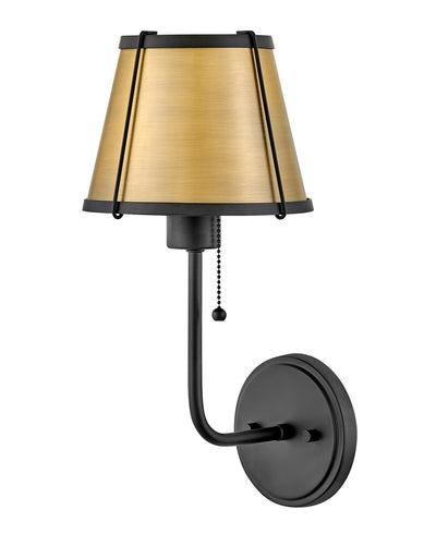 Hinkley - 4890BK-LDB - LED Wall Sconce - Clarke - Black with Lacquered Dark Brass accents