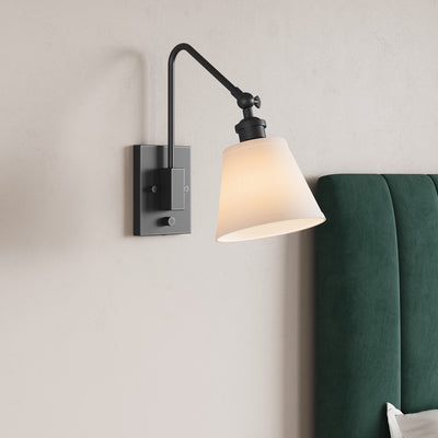 Millennium - 14001-MB - One Light Swing Arm Wall Sconce - Elyon - Matte Black