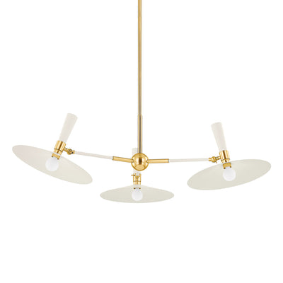 Mitzi - H906803-AGB/SCR - Aged Brass / Cream