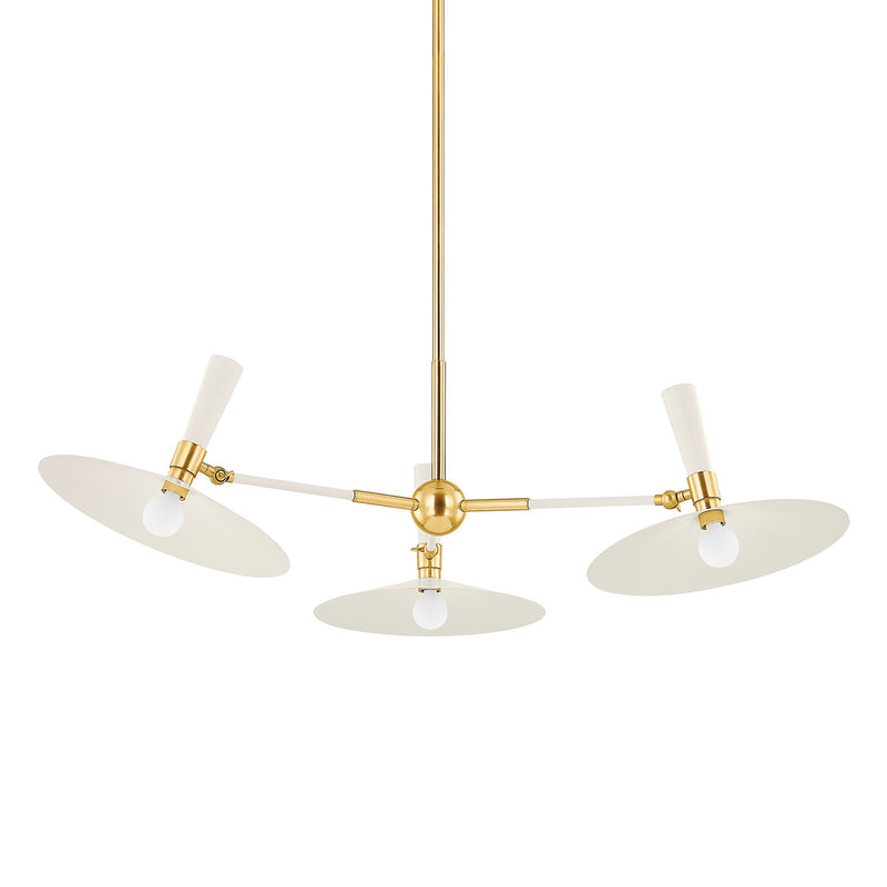 Mitzi - H906803-AGB/SCR - Aged Brass / Cream