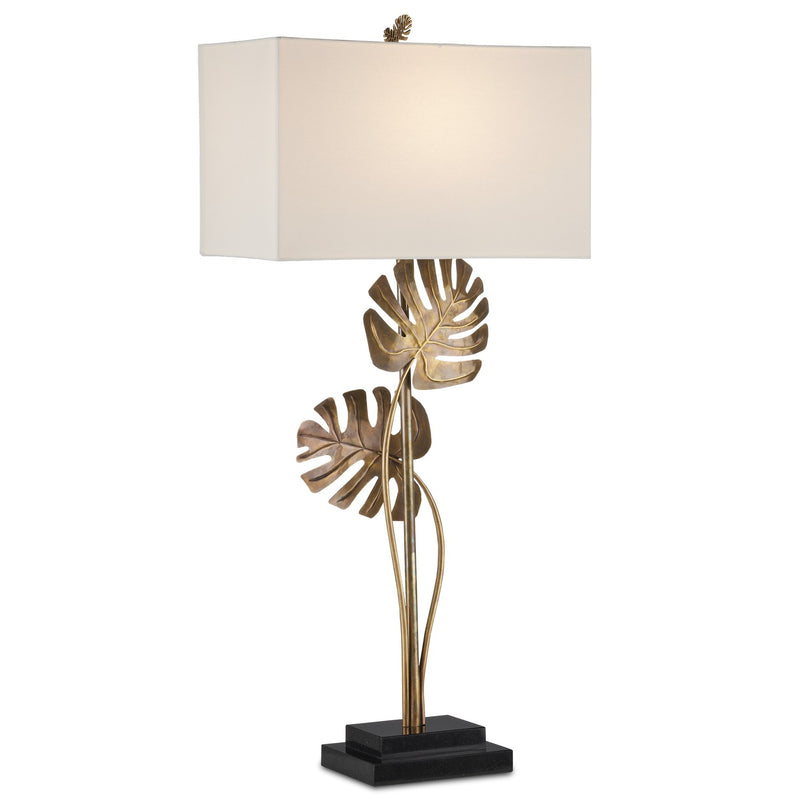 Currey and Company - 6000-0881 - One Light Table Lamp - Antique Brass/Black