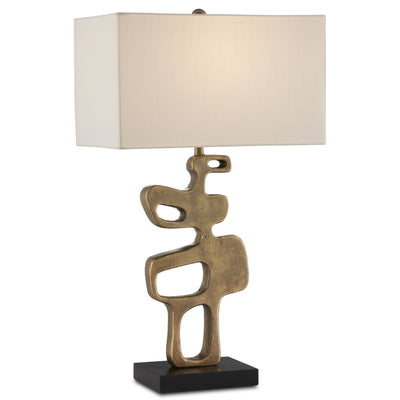 Currey and Company - 6000-0884 - One Light Table Lamp - Antique Brass/Black