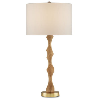 Currey and Company - 6000-0894 - One Light Table Lamp - Natural/Brass