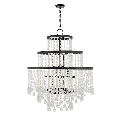 Savoy House - 1-1868-15-89 - 15 Light Chandelier - Luna - Matte Black