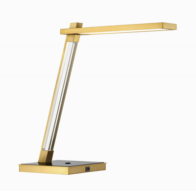George Kovacs - P1925-726-L - LED Table Lamp - Sauvity - Coal & Soft Brass