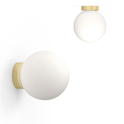 Pablo Designs - BOLA SPH FSH 10 BRA - LED Wall/Ceiling Lamp - Bola - Brass
