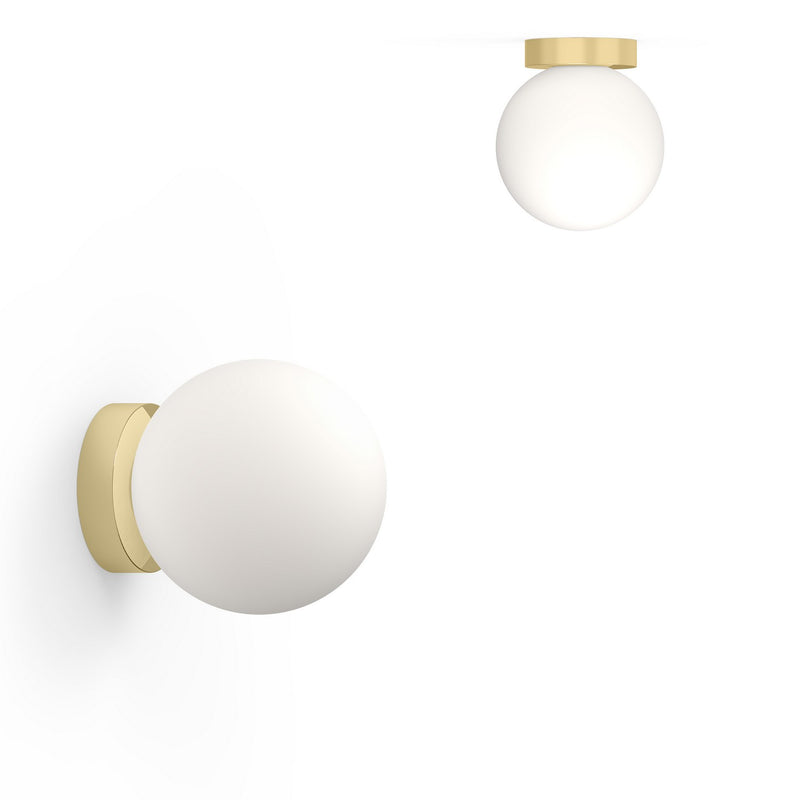 Pablo Designs - BOLA SPH FSH 8 BRA - LED Wall/Ceiling Lamp - Bola - Brass