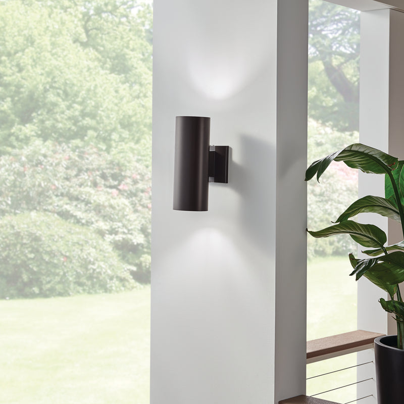 Cylinder Incandescent Up/Downlight Wall Light