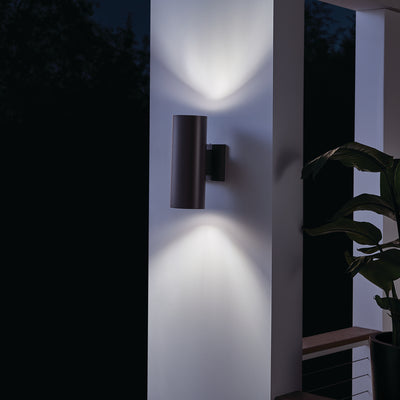 Cylinder Incandescent Up/Downlight Wall Light