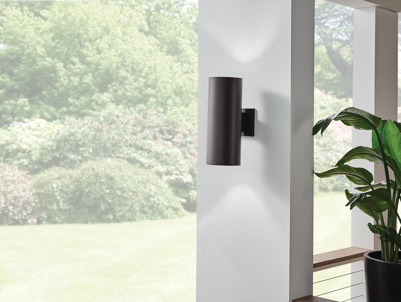 Cylinder Incandescent Up/Downlight Wall Light