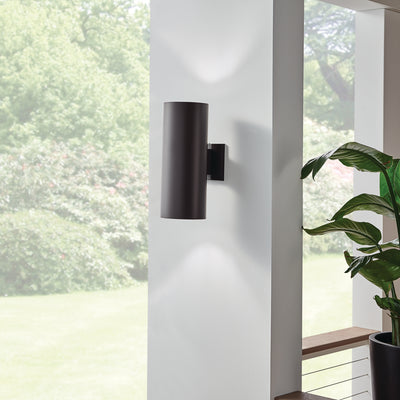 Cylinder Incandescent Up/Downlight Wall Light