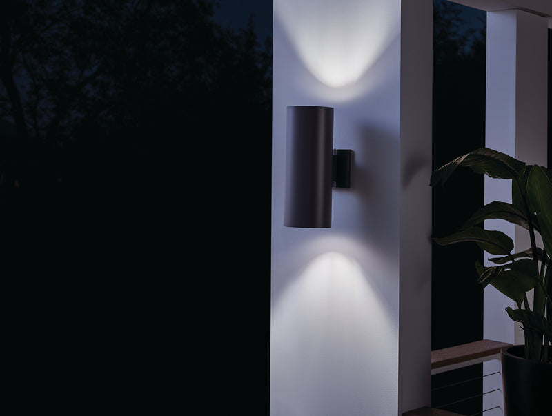Cylinder Incandescent Up/Downlight Wall Light