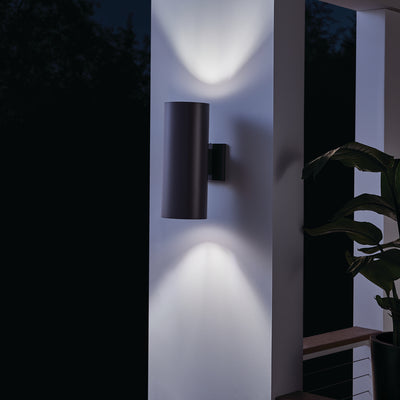 Cylinder Incandescent Up/Downlight Wall Light