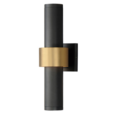 ET2 - E34756-BKGLD - LED Outdoor Wall Sconce - Reveal Outdoor - Black / Gold