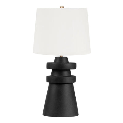 Troy Lighting - PTL1225-PBR/CCH - One Light Table Lamp - Grover - Patina Brass