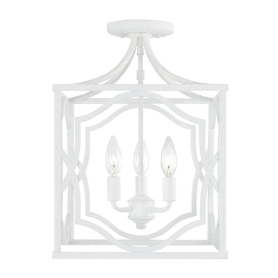 Austin Allen - AA1019XW - Three Light Foyer Pendant - Anna - Textured White