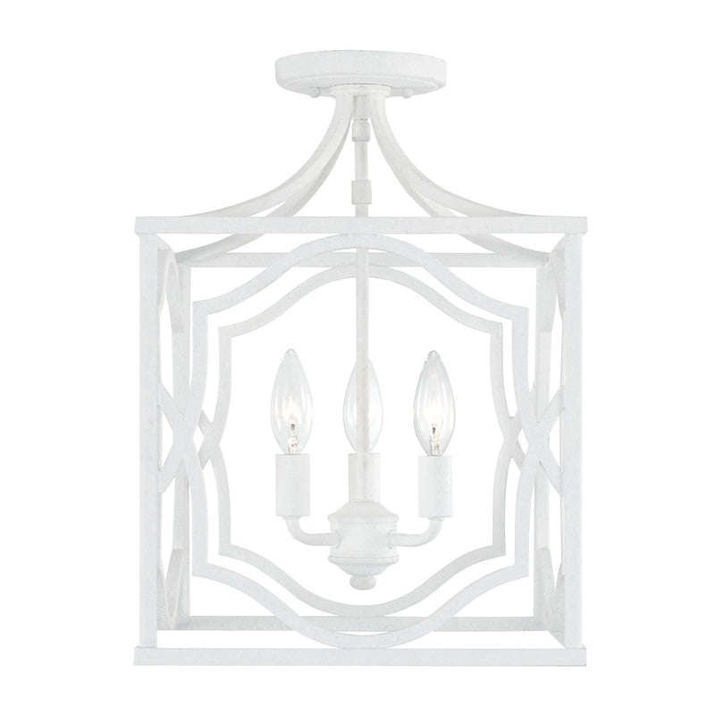 Austin Allen - AA1019XW - Three Light Foyer Pendant - Anna - Textured White