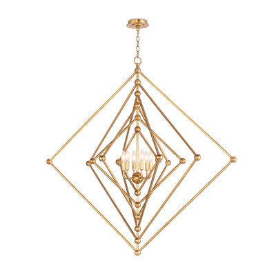 Regina Andrew - 16-1409 - Six Light Chandelier - Selena - Antique Gold Leaf