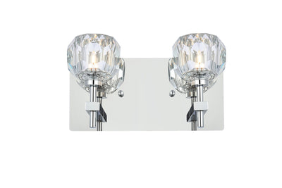 Elegant Lighting - 3509W11C - Two Light Wall Sconce - Graham - Chrome and Clear