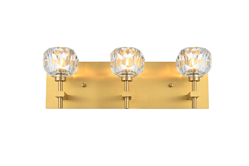 Elegant Lighting - 3509W18G - Three Light Wall Sconce - Graham - Gold and Clear