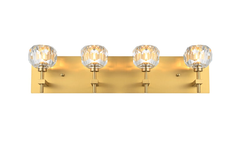 Elegant Lighting - 3509W25G - Four Light Wall Sconce - Graham - Gold and Clear