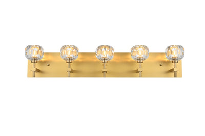 Elegant Lighting - 3509W32G - Five Light Wall Sconce - Graham - Gold and Clear
