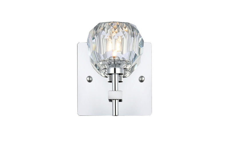 Elegant Lighting - 3509W6C - One Light Wall Sconce - Graham - Chrome and Clear