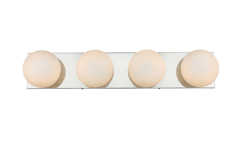 Elegant Lighting - LD7303W31CH - Four Light Bath Sconce - Jaylin - Chrome and frosted white