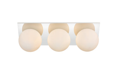 Elegant Lighting - LD7304W22CH - Three Light Bath Sconce - Jillian - Chrome and frosted white