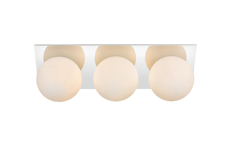 Elegant Lighting - LD7304W22CH - Three Light Bath Sconce - Jillian - Chrome and frosted white
