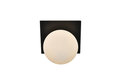 Elegant Lighting - LD7304W7BLK - One Light Bath Sconce - Jillian - Black and frosted white