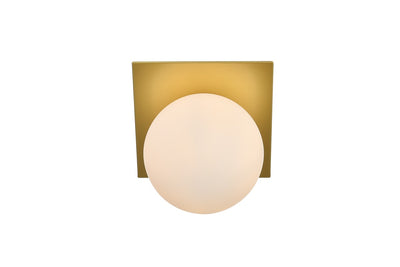 Elegant Lighting - LD7304W7BRA - One Light Bath Sconce - Jillian - Brass and frosted white