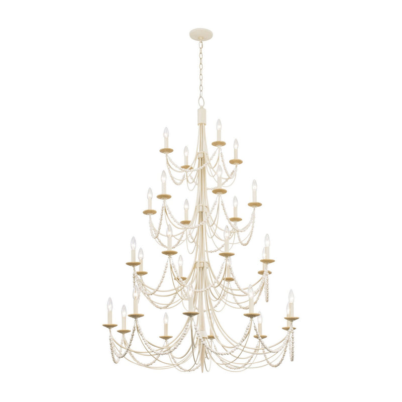 Varaluz - 350C28CW - 28 Light Chandelier - Brentwood - Country White