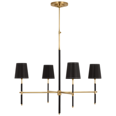 Thomas O'Brien - TOB5582HAB/CHC-CHC - Hand-Rubbed Antique Brass / Chocolate Leather