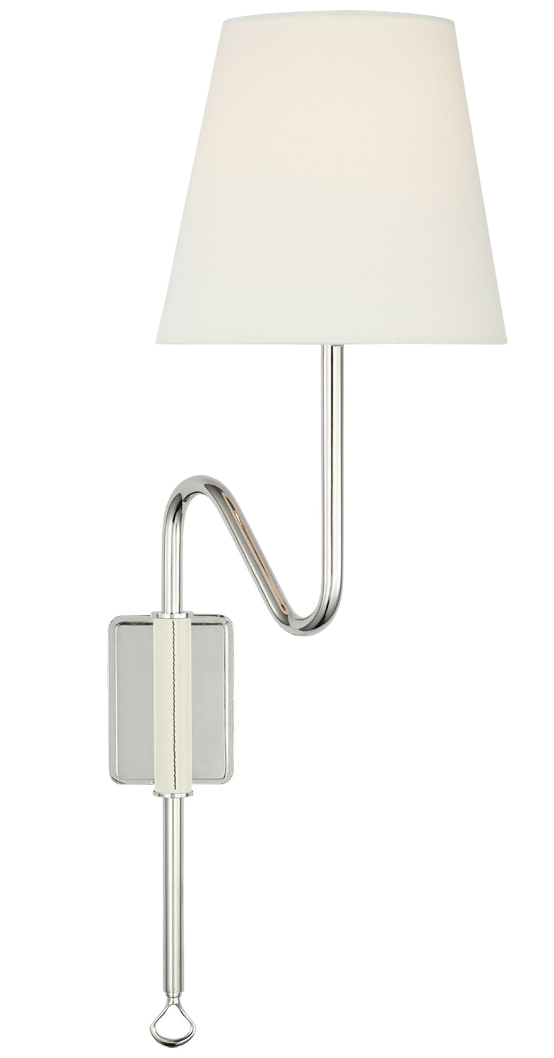 Amber Lewis - AL2008PN/PAR-L - Polished Nickel / Parchment Leather