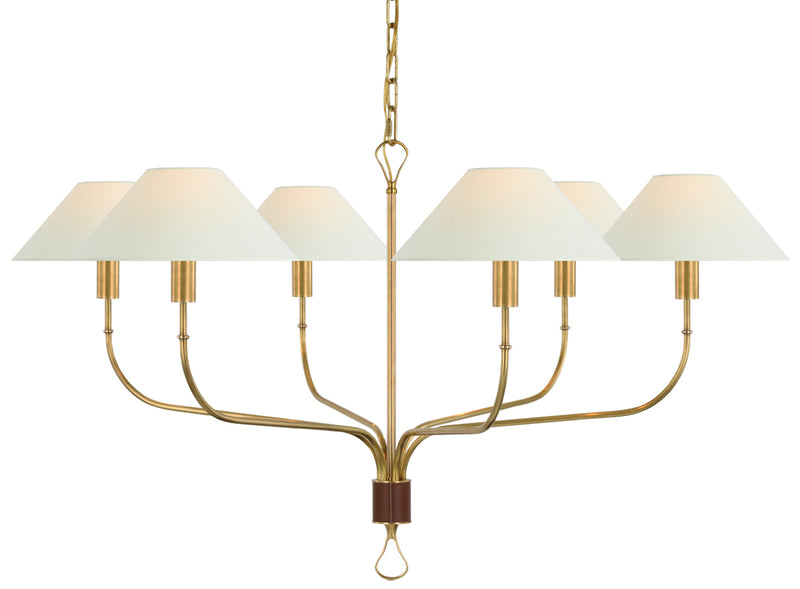 Amber Lewis - AL5005HAB/SDL-L - Hand-Rubbed Antique Brass / Saddle Leather