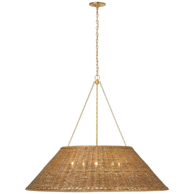 Marie Flanigan - MF5038SB-NTW - Natural Wicker / Soft Brass