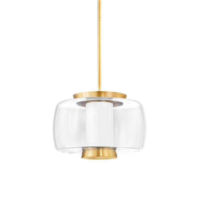 Hudson Valley - 2820-AGB - LED Pendant - Beau - Aged Brass