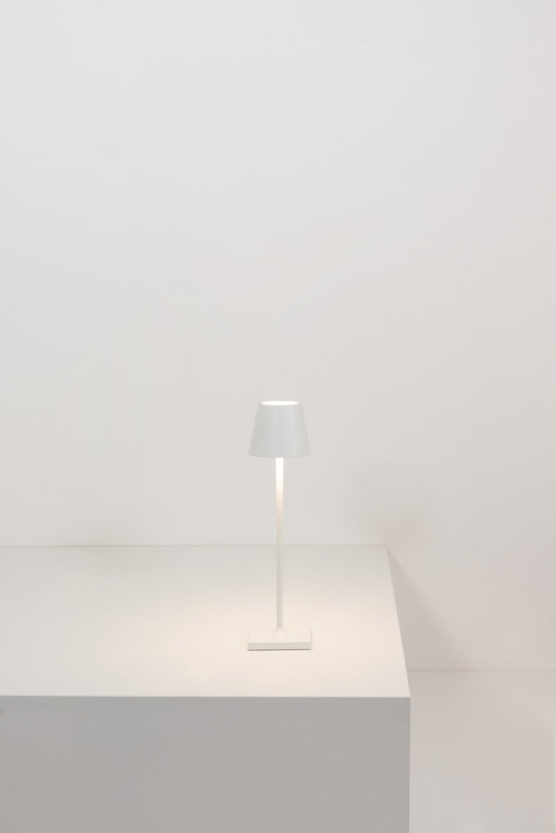 Zafferano - LD0490B3 - LED Table Lamp - Poldina - White