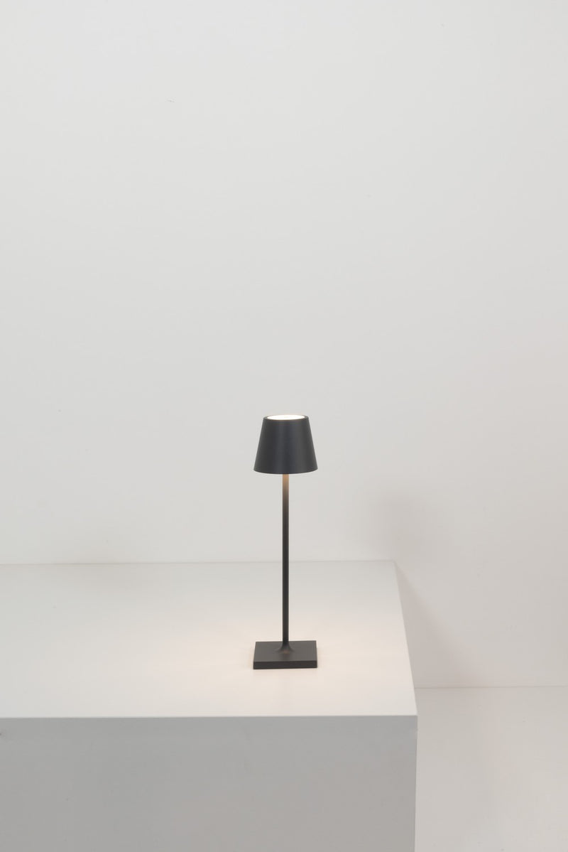 Zafferano - LD0490D3 - LED Table Lamp - Poldina - Black