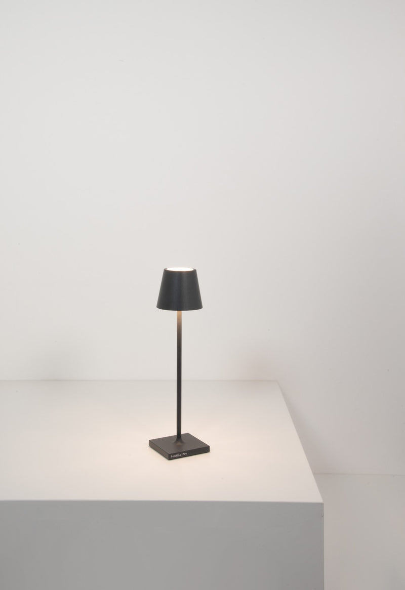 Zafferano - LD0490N3 - LED Table Lamp - Poldina - Dark Grey