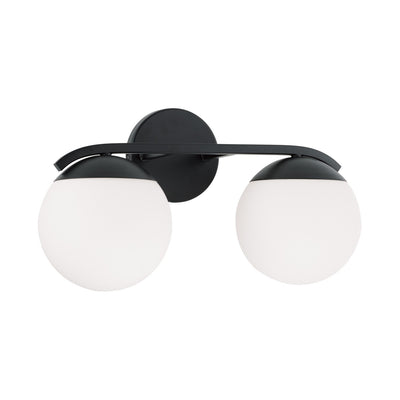 Austin Allen - AA1032MB - Two Light Vanity - Oliver - Matte Black