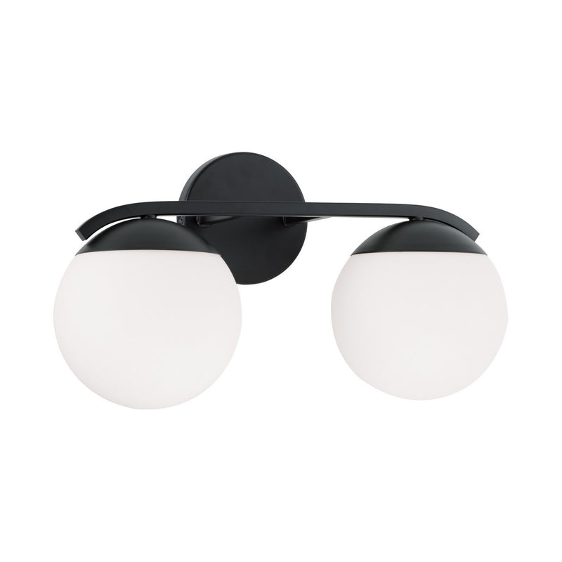 Austin Allen - AA1032MB - Two Light Vanity - Oliver - Matte Black