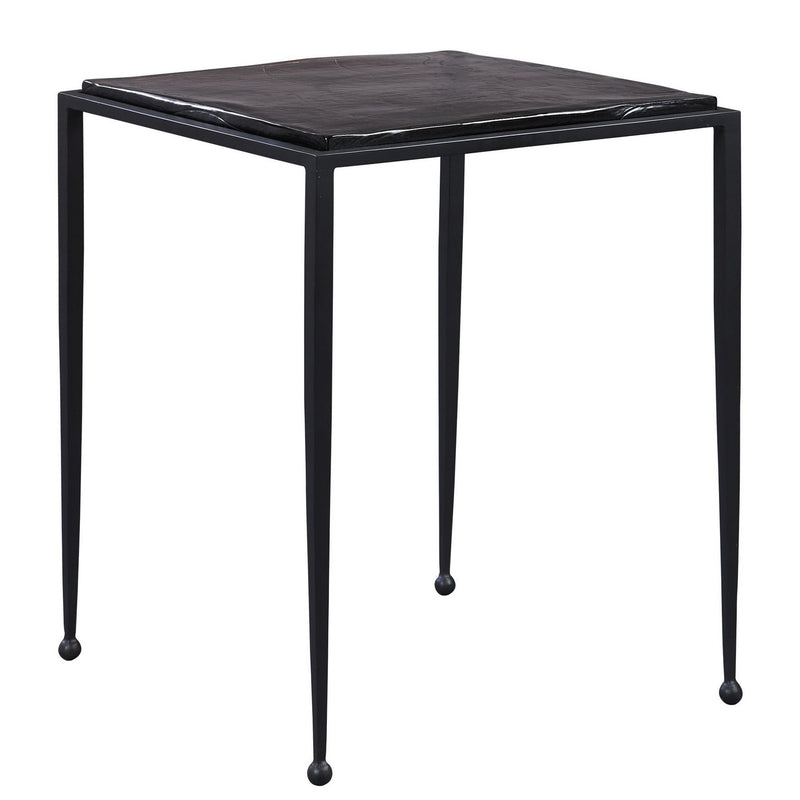Uttermost - 22979 - Side Table - Wavelet - Matte Black