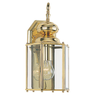 Generation Lighting. - 8509-02 - One Light Outdoor Wall Lantern - Classico - Polished Brass